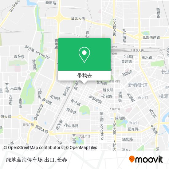 绿地蓝海停车场-出口地图