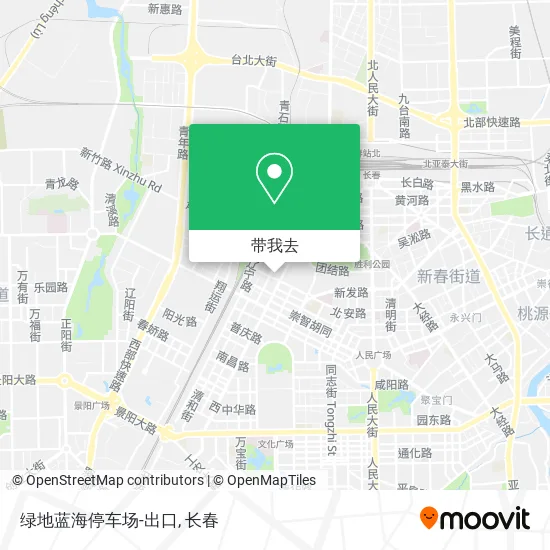 绿地蓝海停车场-出口地图