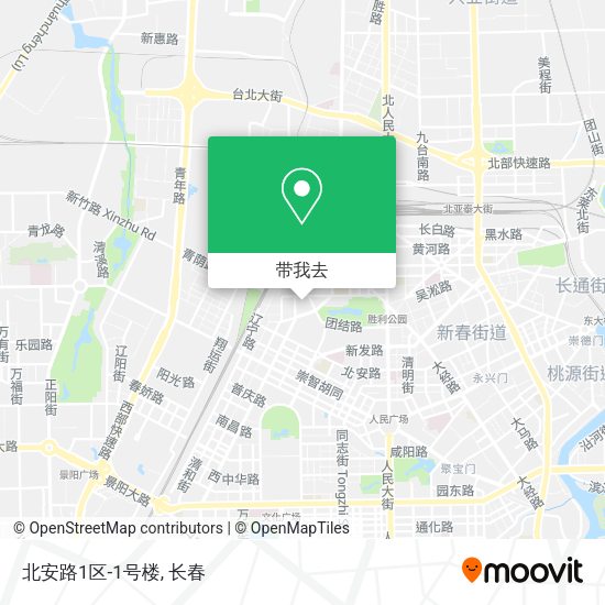 北安路1区-1号楼地图