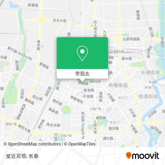 挺近宾馆地图
