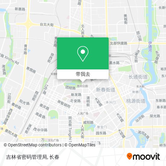 吉林省密码管理局地图