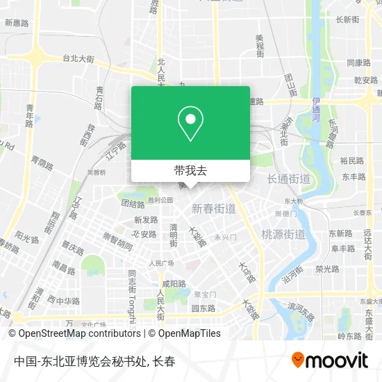 中国-东北亚博览会秘书处地图