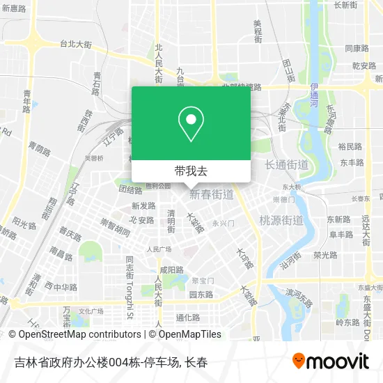 吉林省政府办公楼004栋-停车场地图