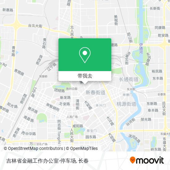 吉林省金融工作办公室-停车场地图