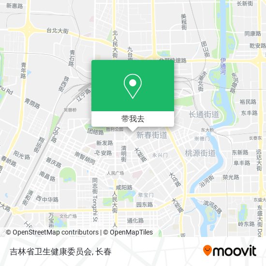 吉林省卫生健康委员会地图
