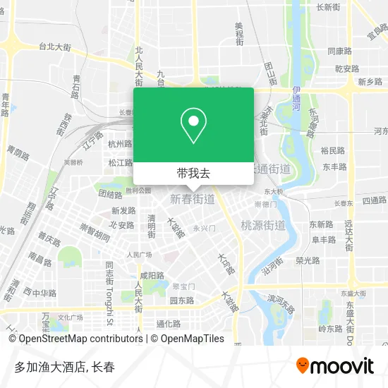 多加渔大酒店地图