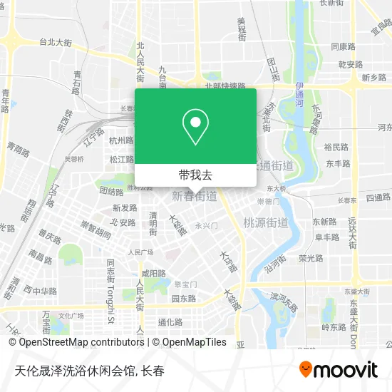 天伦晟泽洗浴休闲会馆地图