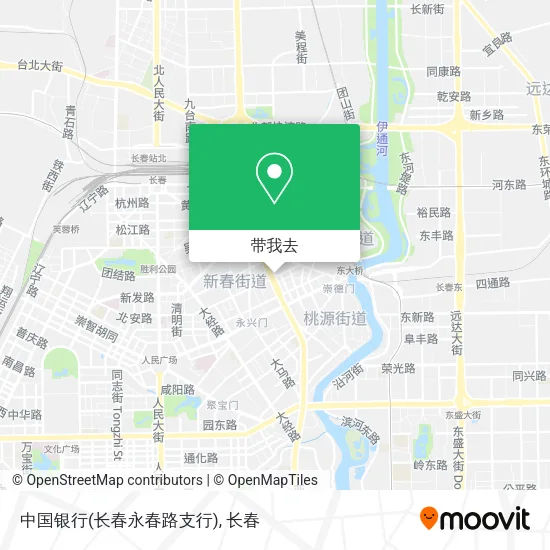 中国银行(长春永春路支行)地图