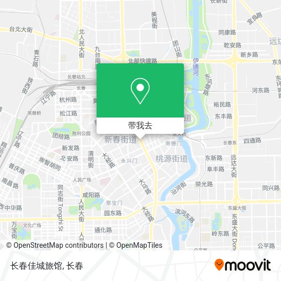 长春佳城旅馆地图