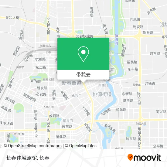 长春佳城旅馆地图