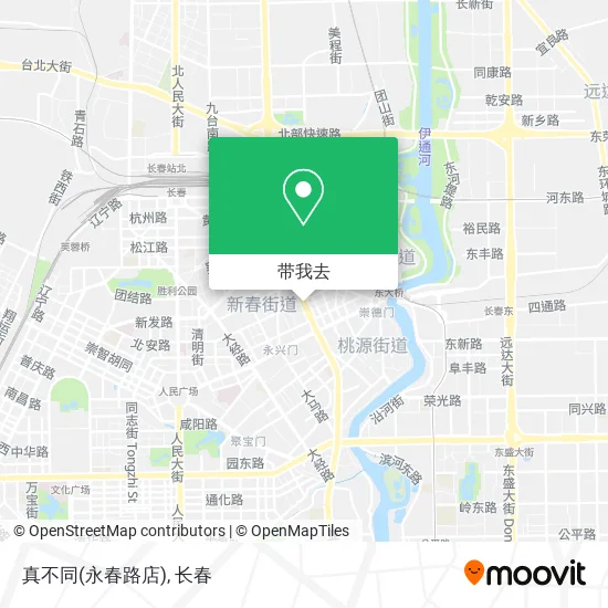 真不同(永春路店)地图