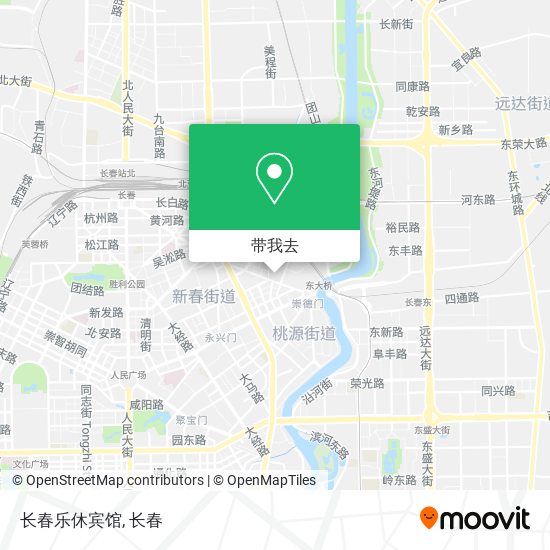 长春乐休宾馆地图