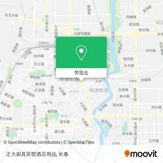 正大厨具宾馆酒店用品地图