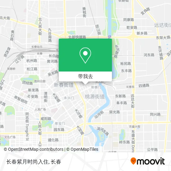 长春紫月时尚入住地图