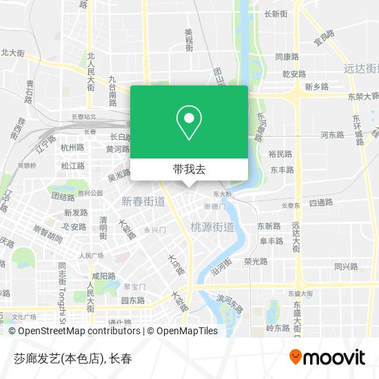 莎廊发艺(本色店)地图