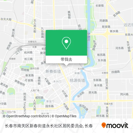 长春市南关区新春街道永长社区居民委员会地图
