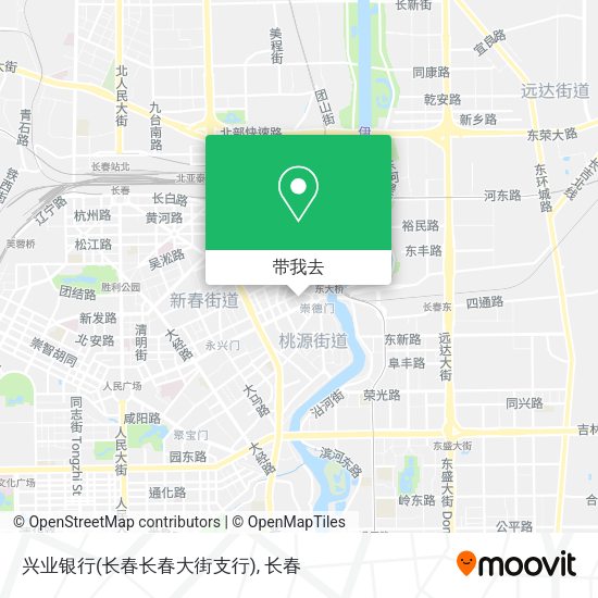 兴业银行(长春长春大街支行)地图