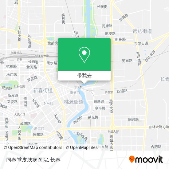同春堂皮肤病医院地图
