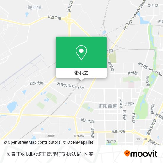 长春市绿园区城市管理行政执法局地图