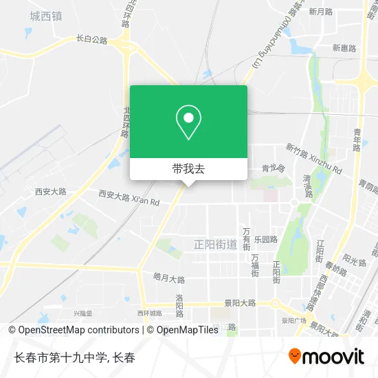 长春市第十九中学地图