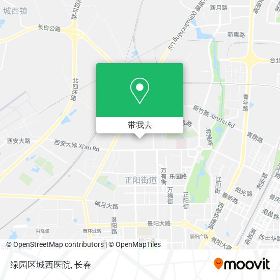 绿园区城西医院地图