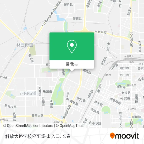 解放大路学校停车场-出入口地图