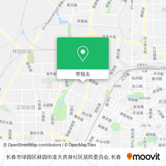长春市绿园区林园街道大房身社区居民委员会地图