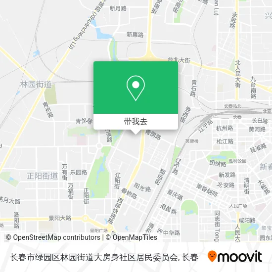 长春市绿园区林园街道大房身社区居民委员会地图