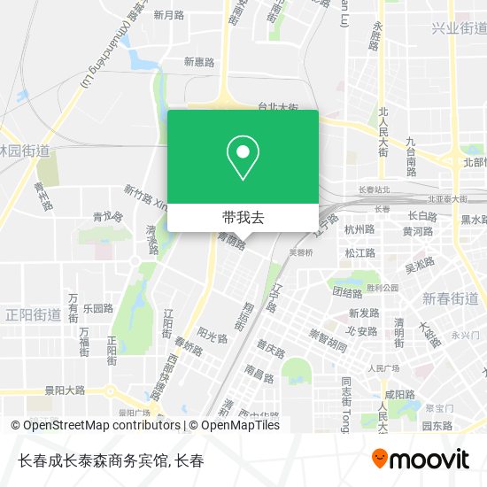 长春成长泰森商务宾馆地图