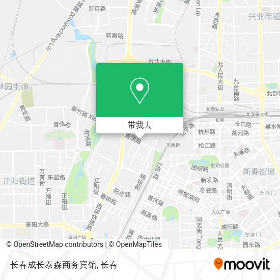 长春成长泰森商务宾馆地图