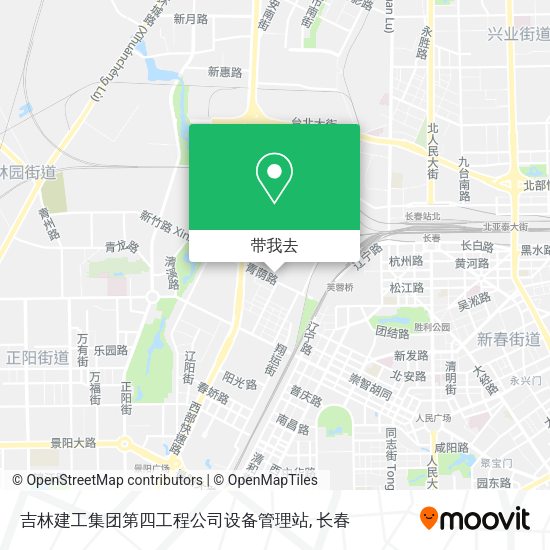 吉林建工集团第四工程公司设备管理站地图