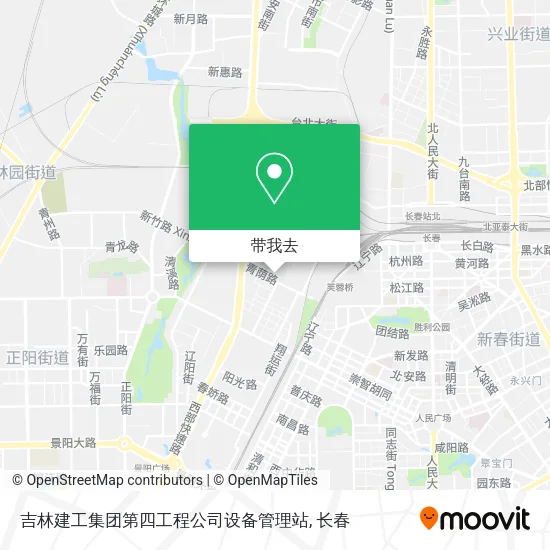吉林建工集团第四工程公司设备管理站地图