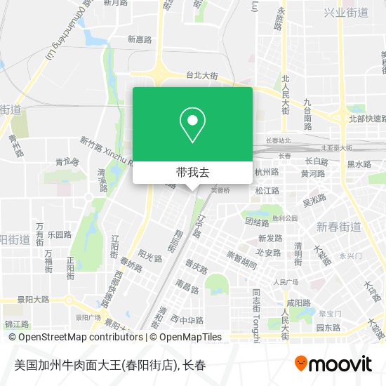 美国加州牛肉面大王(春阳街店)地图