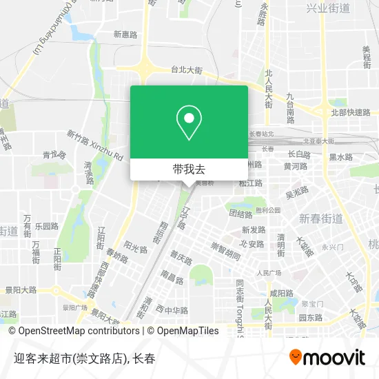 迎客来超市(崇文路店)地图