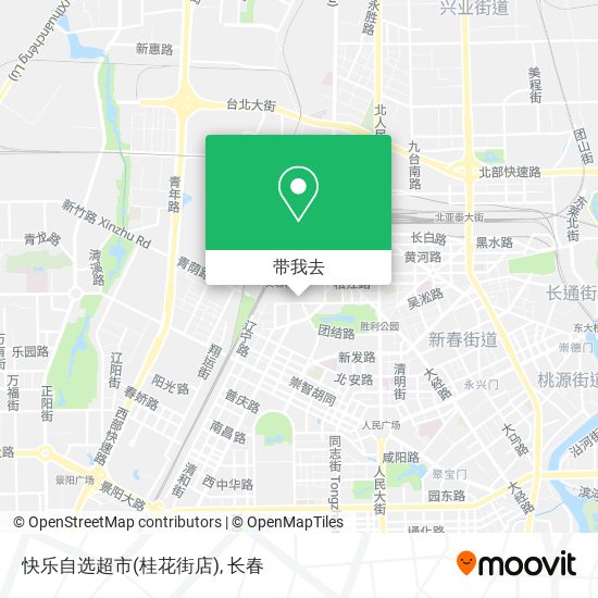 快乐自选超市(桂花街店)地图