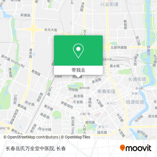 长春岳氏万全堂中医院地图