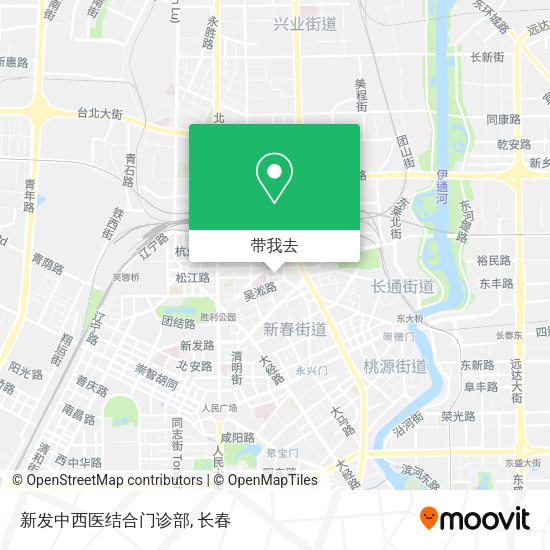 新发中西医结合门诊部地图