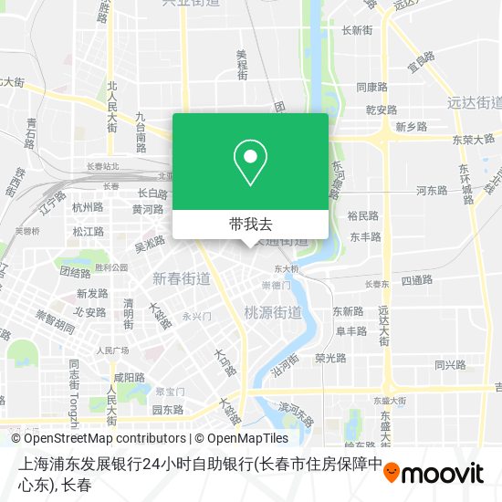 上海浦东发展银行24小时自助银行(长春市住房保障中心东)地图