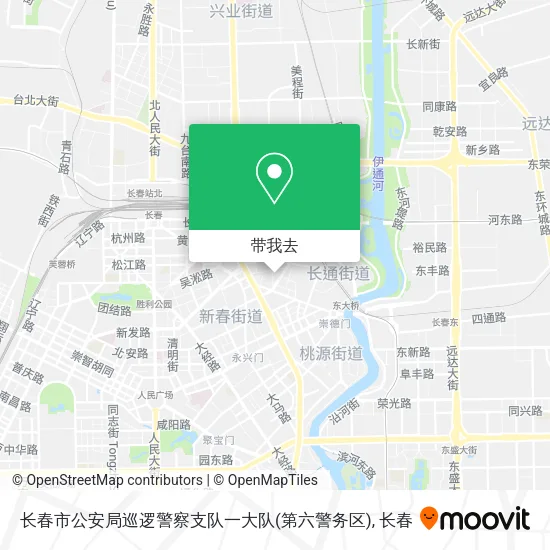 长春市公安局巡逻警察支队一大队(第六警务区)地图