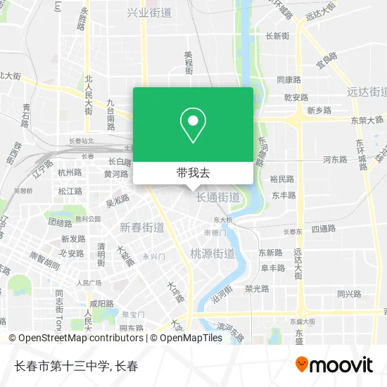 长春市第十三中学地图