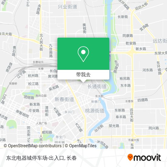 东北电器城停车场-出入口地图