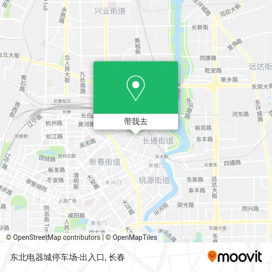 东北电器城停车场-出入口地图