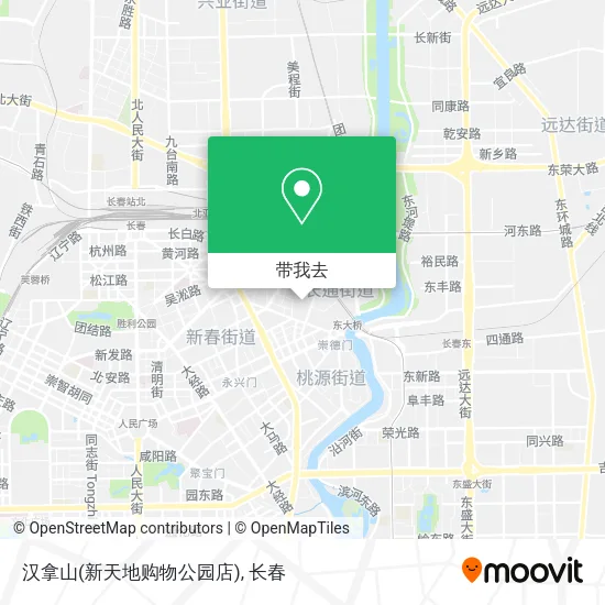 汉拿山(新天地购物公园店)地图