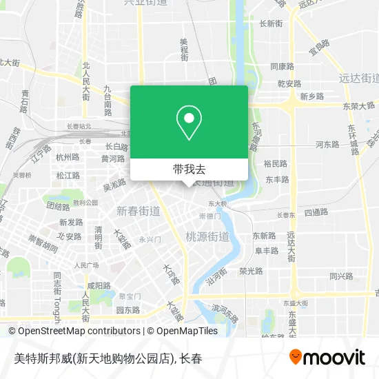 美特斯邦威(新天地购物公园店)地图