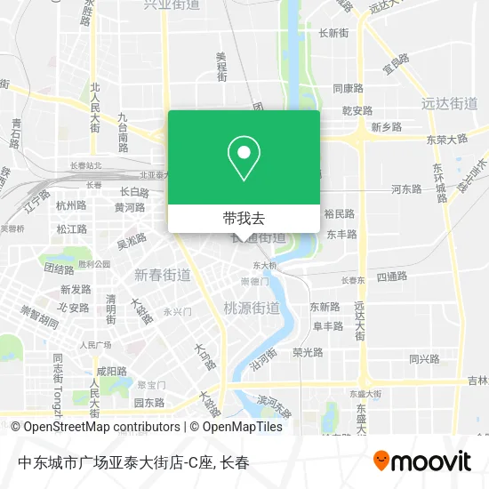 中东城市广场亚泰大街店-C座地图