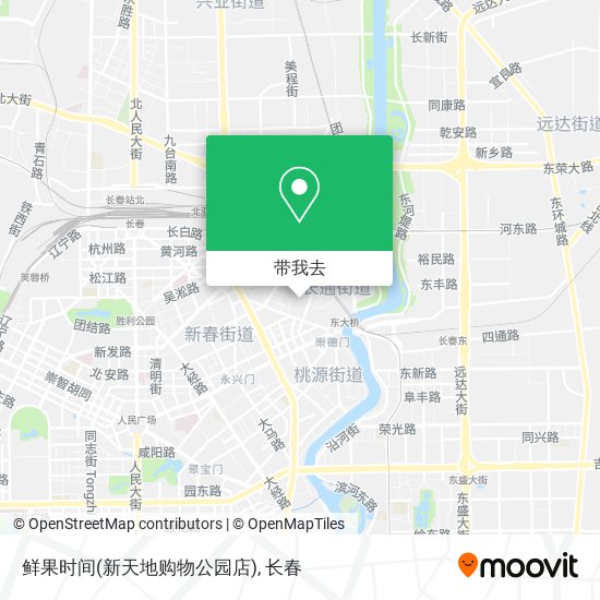 鲜果时间(新天地购物公园店)地图