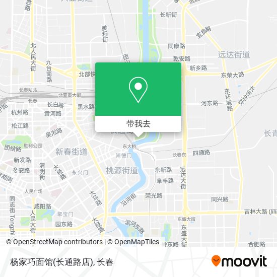 杨家巧面馆(长通路店)地图