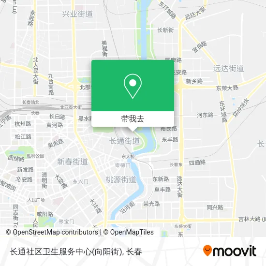 长通社区卫生服务中心(向阳街)地图