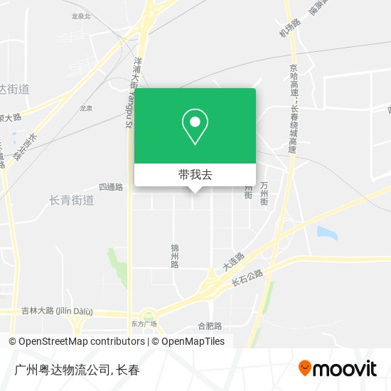 广州粤达物流公司地图