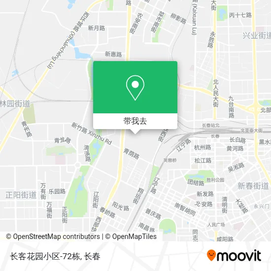 长客花园小区-72栋地图